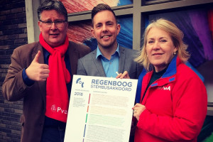 PvdA Houten ondertekent Regenboog Stembusakkoord